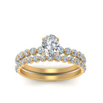 Load image into Gallery viewer, shared-prong-oval-engagement-and-wedding-ring-set-in-FDENS3023OV-NL-YG
