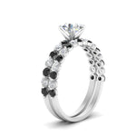 Load image into Gallery viewer, shared-prong-oval-engagement-and-wedding-ring-set-with-black-diamond-in-FDENS3023OVGBLACK-NL-WG
