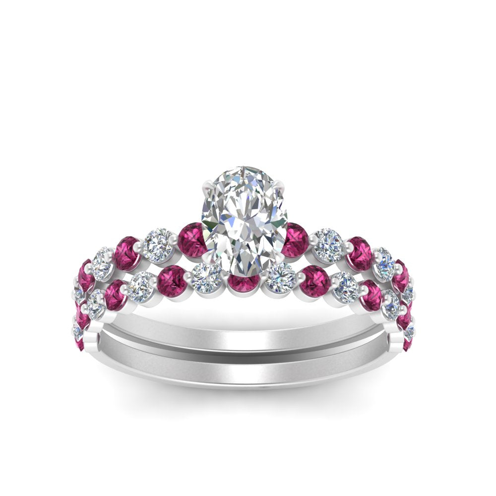 shared-prong-oval-engagement-and-wedding-ring-set-with-pink-sapphire-in-FDENS3023OVGSADRPI-NL-WG