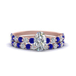 Load image into Gallery viewer, shared-prong-oval-engagement-and-wedding-ring-set-with-sapphire-in-FDENS3023OVGSABL-NL-RG
