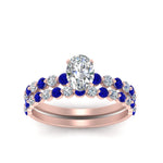 Load image into Gallery viewer, shared-prong-oval-engagement-and-wedding-ring-set-with-sapphire-in-FDENS3023OVGSABL-NL-RG
