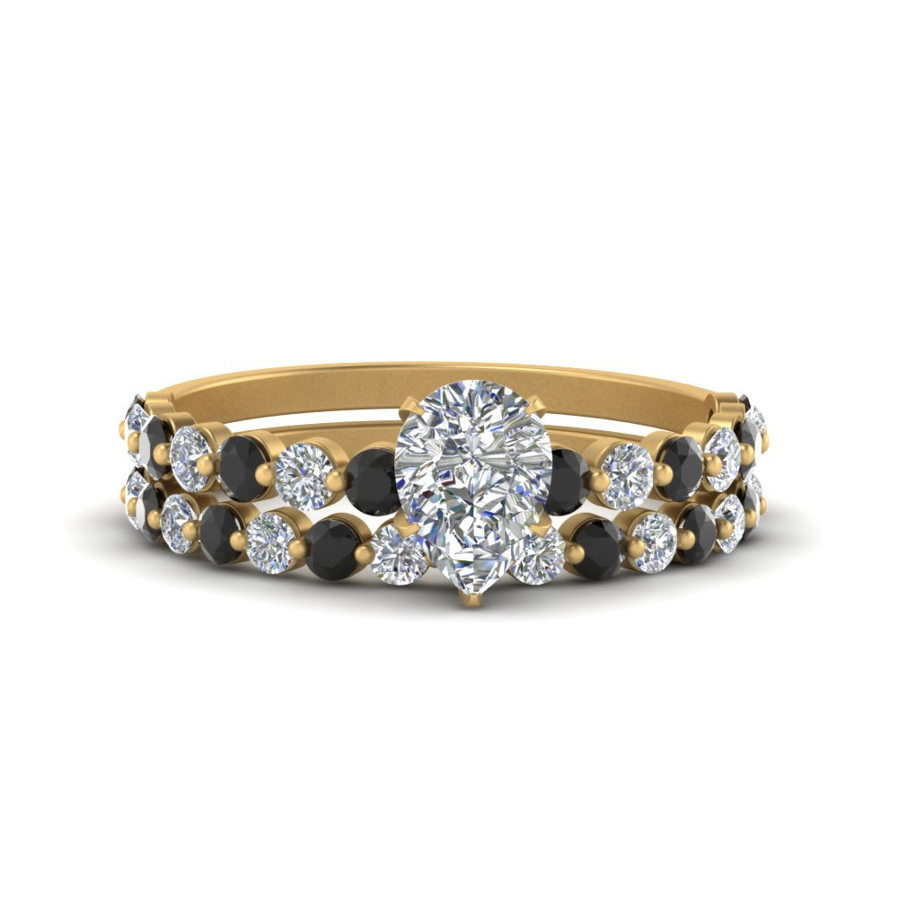 shared-prong-pear-engagement-and-wedding-ring-set-with-black-diamond-in-FDENS3023PEGBLACK-NL-YG