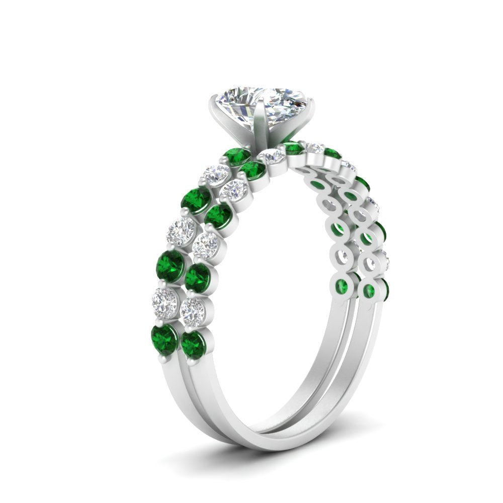 shared-prong-pear-engagement-and-wedding-ring-set-with-emerald-in-FDENS3023PEGEMGR-NL-WG
