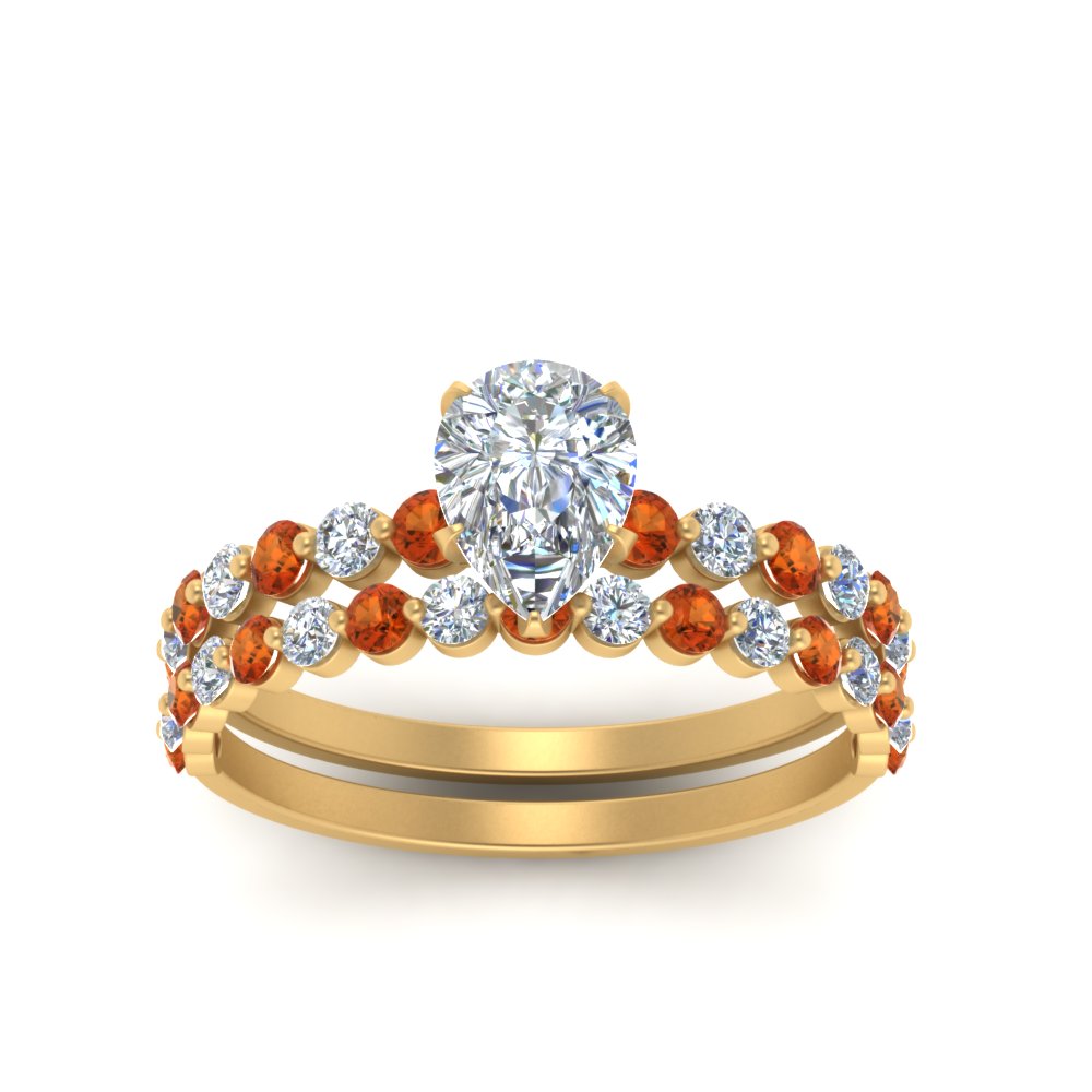 shared-prong-pear-engagement-and-wedding-ring-set-with-orange-sapphire-in-FDENS3023PEGSAOR-NL-YG