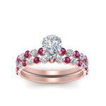 Load image into Gallery viewer, shared-prong-pear-engagement-and-wedding-ring-set-with-pink-sapphire-in-FDENS3023PEGSADRPI-NL-RG
