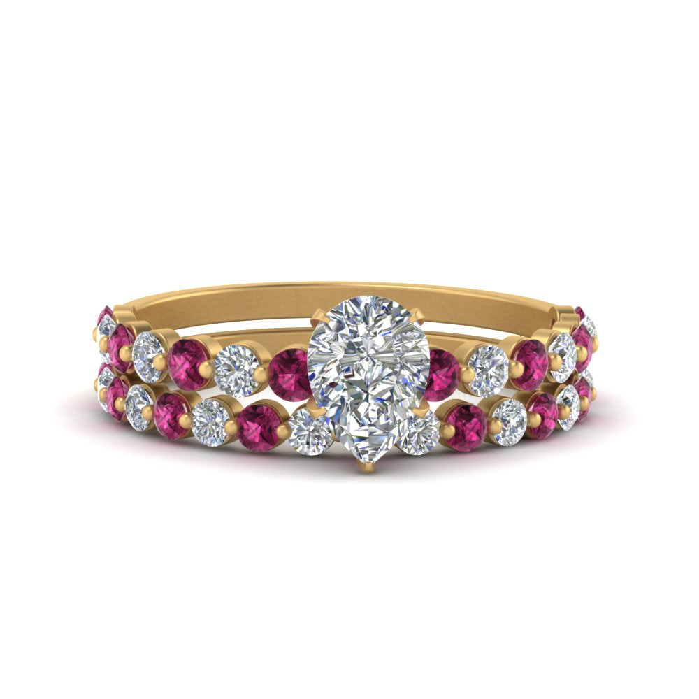 shared-prong-pear-engagement-and-wedding-ring-set-with-pink-sapphire-in-FDENS3023PEGSADRPI-NL-YG