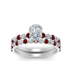 Load image into Gallery viewer, shared-prong-pear-engagement-and-wedding-ring-set-with-ruby-in-FDENS3023PEGRUDR-NL-WG
