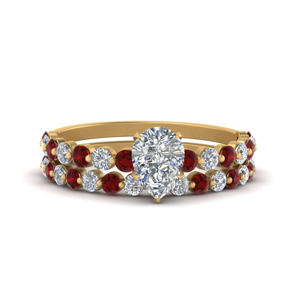 shared-prong-pear-engagement-and-wedding-ring-set-with-ruby-in-FDENS3023PEGRUDR-NL-YG