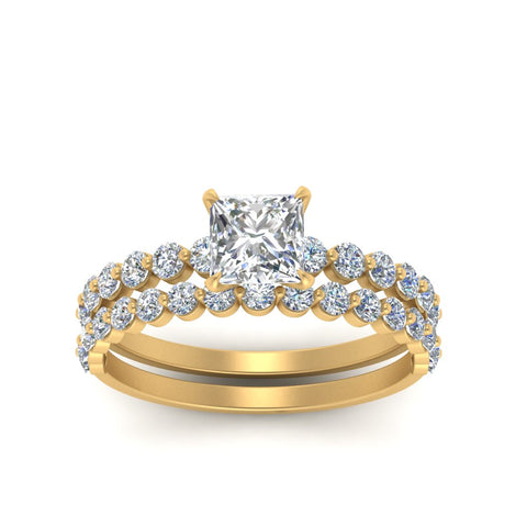 shared-prong-princess-cut-engagement-and-wedding-ring-set-in-FDENS3023PR-NL-YG