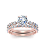 Load image into Gallery viewer, shared-prong-round-engagement-and-wedding-ring-set-in-FDENS3023RO-NL-RG
