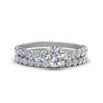 Load image into Gallery viewer, shared-prong-round-engagement-and-wedding-ring-set-in-FDENS3023RO-NL-WG
