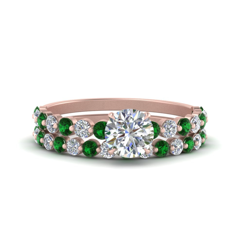 shared-prong-round-engagement-and-wedding-ring-set-with-emerald-in-FDENS3023ROGEMGR-NL-RG