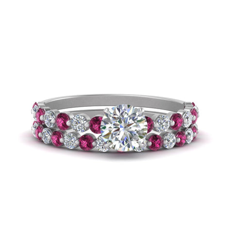 shared-prong-round-engagement-and-wedding-ring-set-with-pink-sapphire-in-FDENS3023ROGSADRPI-NL-WG