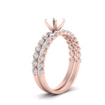 Load image into Gallery viewer, shared-prong-semi-mount-engagement-and-wedding-ring-set-in-FDENS3023SM-NL-RG
