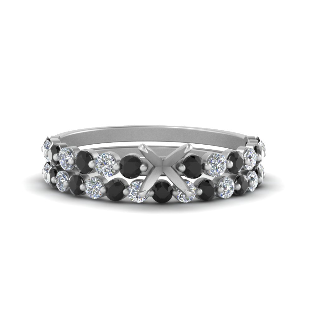 shared-prong-semi-mount-engagement-and-wedding-ring-set-with-black-diamond-in-FDENS3023SMGBLACK-NL-WG