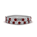 Load image into Gallery viewer, shared-prong-semi-mount-engagement-and-wedding-ring-set-with-ruby-in-FDENS3023SMGRUDR-NL-WG
