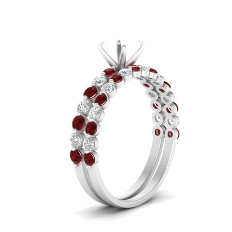 shared-prong-semi-mount-engagement-and-wedding-ring-set-with-ruby-in-FDENS3023SMGRUDR-NL-WG