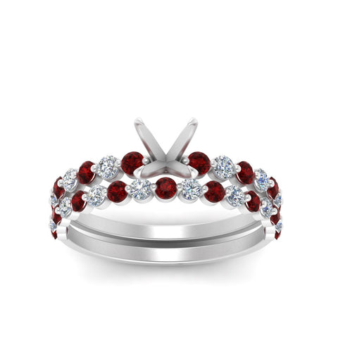 shared-prong-semi-mount-engagement-and-wedding-ring-set-with-ruby-in-FDENS3023SMGRUDR-NL-WG