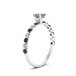 Load image into Gallery viewer, shared-prong-thin-asscher-engagement-ring-with-black-diamond-in-FDENS3023ASRGBLACK-NL-WG

