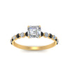 Load image into Gallery viewer, shared-prong-thin-asscher-engagement-ring-with-black-diamond-in-FDENS3023ASRGBLACK-NL-YG