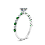Load image into Gallery viewer, shared-prong-thin-asscher-engagement-ring-with-emerald-in-FDENS3023ASRGEMGR-NL-WG
