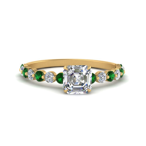 shared-prong-thin-asscher-engagement-ring-with-emerald-in-FDENS3023ASRGEMGR-NL-YG