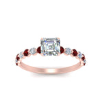 Load image into Gallery viewer, shared-prong-thin-asscher-engagement-ring-with-ruby-in-FDENS3023ASRGRUDR-NL-RG
