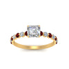 Load image into Gallery viewer, shared-prong-thin-asscher-engagement-ring-with-ruby-in-FDENS3023ASRGRUDR-NL-YG