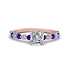 Load image into Gallery viewer, shared-prong-thin-asscher-engagement-ring-with-sapphire-in-FDENS3023ASRGSABL-NL-RG