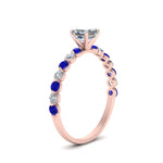 Load image into Gallery viewer, shared-prong-thin-asscher-engagement-ring-with-sapphire-in-FDENS3023ASRGSABL-NL-RG
