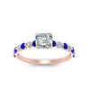 Load image into Gallery viewer, shared-prong-thin-asscher-engagement-ring-with-sapphire-in-FDENS3023ASRGSABL-NL-RG