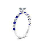 Load image into Gallery viewer, shared-prong-thin-asscher-engagement-ring-with-sapphire-in-FDENS3023ASRGSABL-NL-WG
