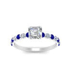 Load image into Gallery viewer, shared-prong-thin-asscher-engagement-ring-with-sapphire-in-FDENS3023ASRGSABL-NL-WG
