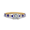 Load image into Gallery viewer, shared-prong-thin-asscher-engagement-ring-with-sapphire-in-FDENS3023ASRGSABL-NL-YG