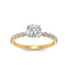 Load image into Gallery viewer, shared-prong-thin-cushion-engagement-ring-in-FDENS3023CUR-NL-YG