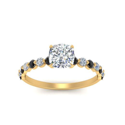 shared-prong-thin-cushion-engagement-ring-with-black-diamond-in-FDENS3023CURGBLACK-NL-YG
