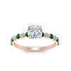 Load image into Gallery viewer, shared-prong-thin-cushion-engagement-ring-with-emerald-in-FDENS3023CURGEMGR-NL-RG