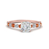 Load image into Gallery viewer, shared-prong-thin-cushion-engagement-ring-with-orange-sapphire-in-FDENS3023CURGSAOR-NL-RG