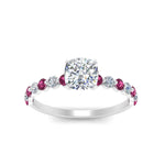 Load image into Gallery viewer, shared-prong-thin-cushion-engagement-ring-with-pink-sapphire-in-FDENS3023CURGSADRPI-NL-WG
