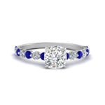 Load image into Gallery viewer, shared-prong-thin-cushion-engagement-ring-with-sapphire-in-FDENS3023CURGSABL-NL-WG
