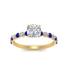 Load image into Gallery viewer, shared-prong-thin-cushion-engagement-ring-with-sapphire-in-FDENS3023CURGSABL-NL-YG