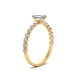 Load image into Gallery viewer, shared-prong-thin-emerald-cut-engagement-ring-in-FDENS3023EMR-NL-YG
