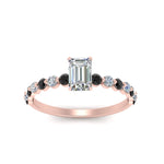Load image into Gallery viewer, shared-prong-thin-emerald-cut-engagement-ring-with-black-diamond-in-FDENS3023EMRGBLACK-NL-RG
