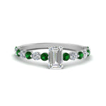 Load image into Gallery viewer, shared-prong-thin-emerald-cut-engagement-ring-with-emerald-in-FDENS3023EMRGEMGR-NL-WG
