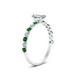 Load image into Gallery viewer, shared-prong-thin-emerald-cut-engagement-ring-with-emerald-in-FDENS3023EMRGEMGR-NL-WG
