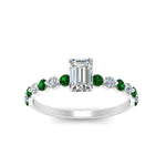 Load image into Gallery viewer, shared-prong-thin-emerald-cut-engagement-ring-with-emerald-in-FDENS3023EMRGEMGR-NL-WG
