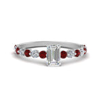Load image into Gallery viewer, shared-prong-thin-emerald-cut-engagement-ring-with-ruby-in-FDENS3023EMRGRUDR-NL-WG
