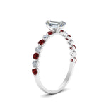 Load image into Gallery viewer, shared-prong-thin-emerald-cut-engagement-ring-with-ruby-in-FDENS3023EMRGRUDR-NL-WG
