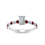 Load image into Gallery viewer, shared-prong-thin-emerald-cut-engagement-ring-with-ruby-in-FDENS3023EMRGRUDR-NL-WG
