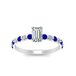 Load image into Gallery viewer, shared-prong-thin-emerald-cut-engagement-ring-with-sapphire-in-FDENS3023EMRGSABL-NL-WG

